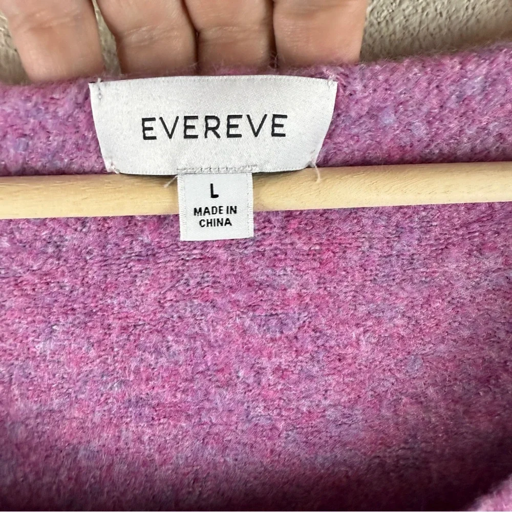 Evereve Sweater Jessie Off The Shoulder Pullover Sz Large Soft Cozy